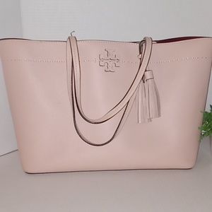 Tory Burch Mcgraw Tote. Light Pink in color.